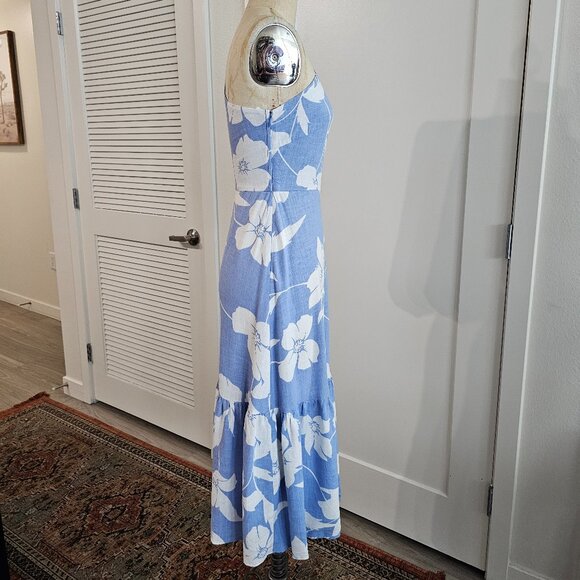 BCBGMAXAZRIA - One Shoulder Midi Floral Dress in size XS - Picture 3 of 7